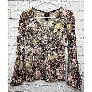 Vintage Route 66 boho top size S.